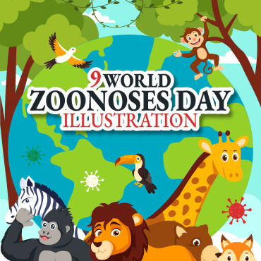 Zoonoses Day Illustrations Templates 413192