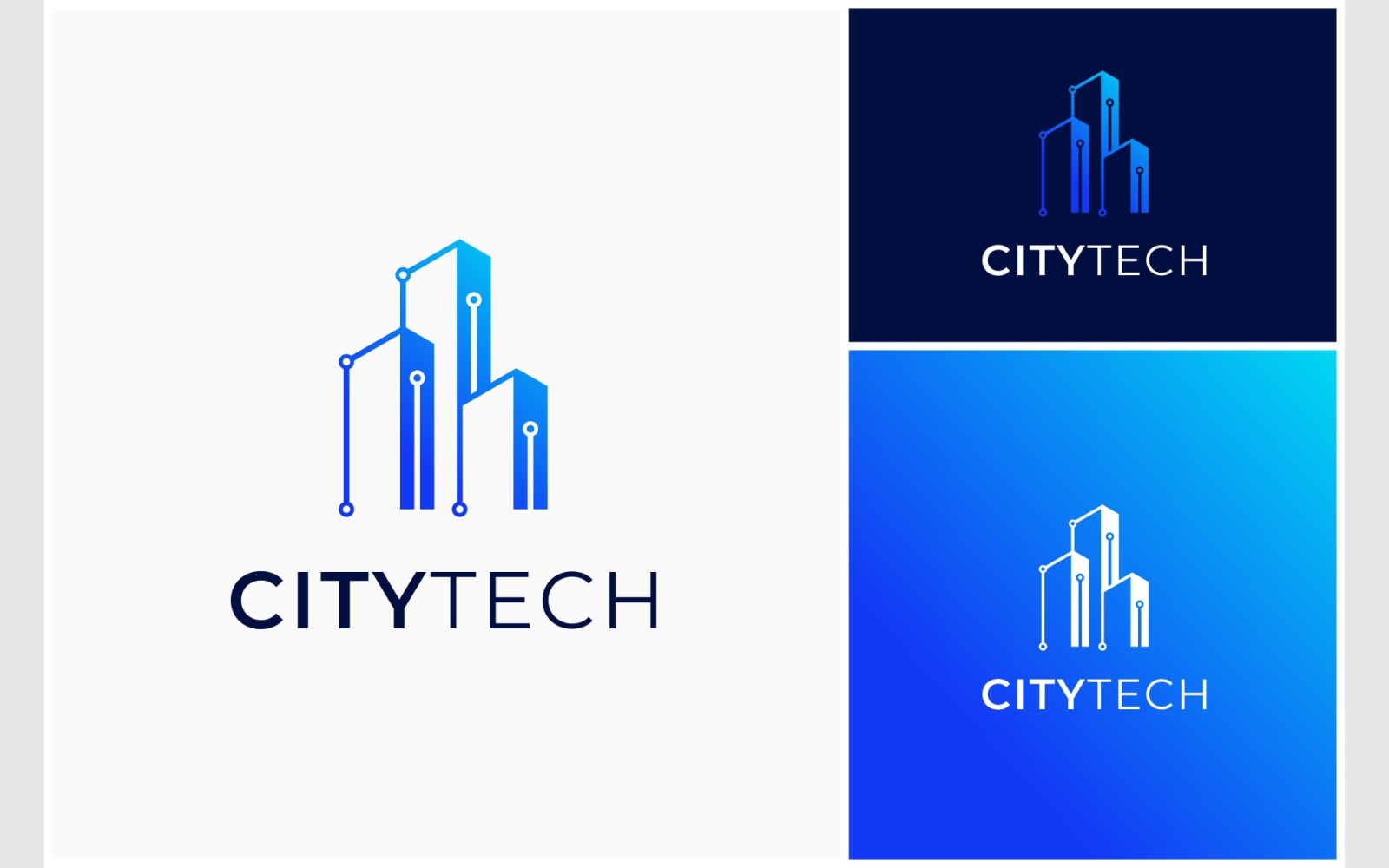 City Building Technology Cyber Logo