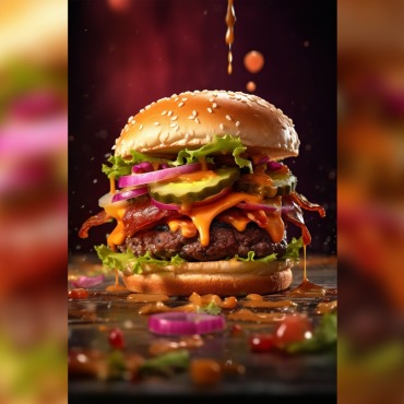 <a class=ContentLinkGreen href=/fr/kits_graphiques_templates_illustrations.html>Illustrations</a></font> burger grillades 413381