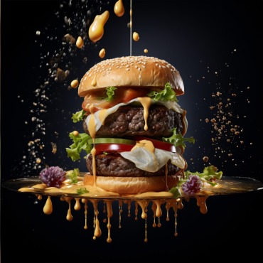 <a class=ContentLinkGreen href=/fr/kits_graphiques_templates_illustrations.html>Illustrations</a></font> burger grillades 413471