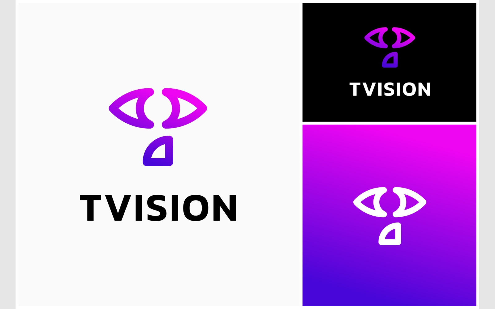 Letter T Eye Vision Look Logo