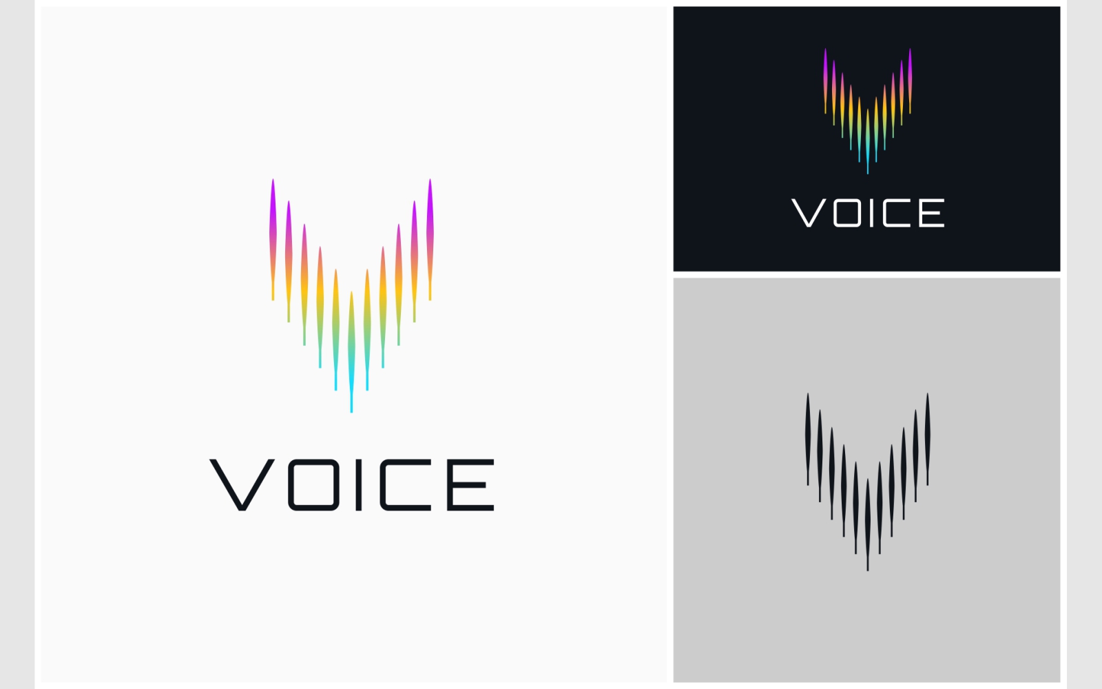 Letter V Sound Voice Music Logo