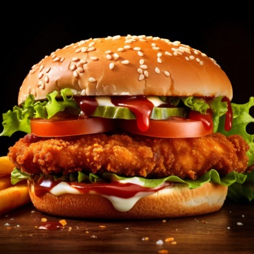 Burger Grilled Illustrations Templates 413543