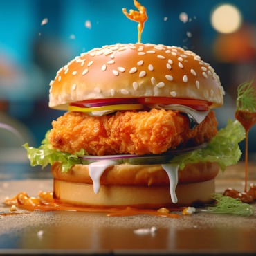 Burger Grilled Illustrations Templates 413545