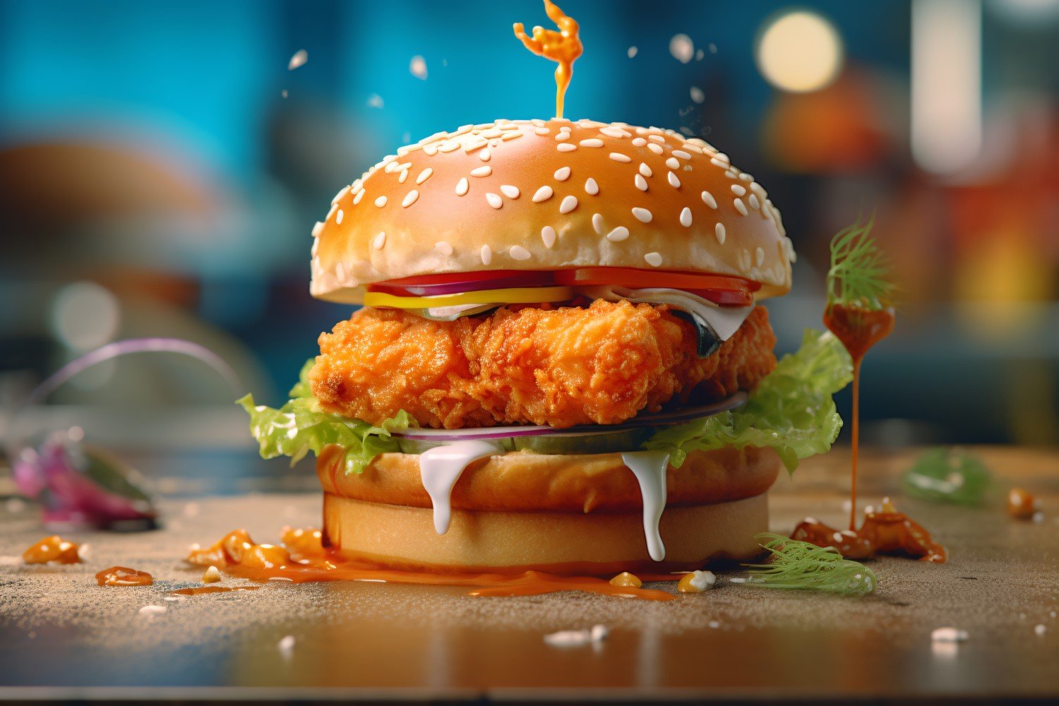 Chicken zinger broast burger 30