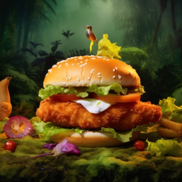 Burger Grilled Illustrations Templates 413549