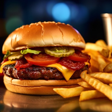 Burger Grilled Illustrations Templates 413555