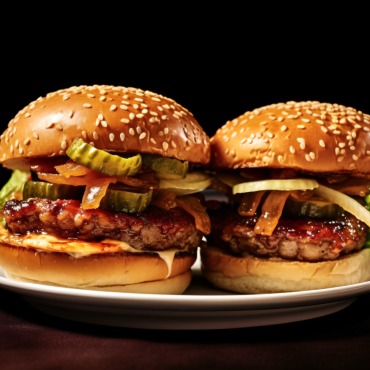 Burger Grilled Illustrations Templates 413564