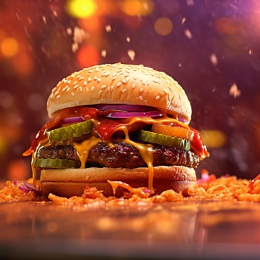 Burger Grilled Illustrations Templates 413573