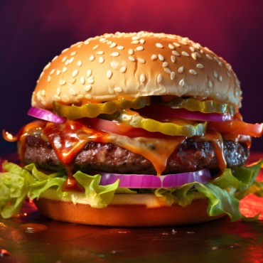 Burger Grilled Illustrations Templates 413576