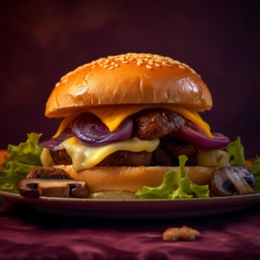 Burger Grilled Illustrations Templates 413588