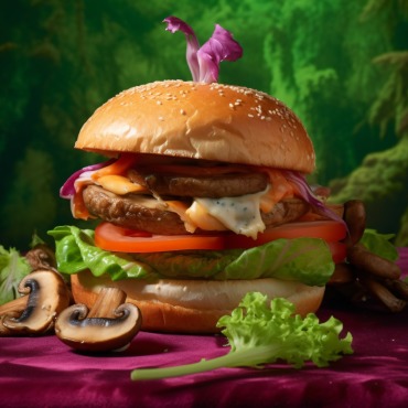 Burger Grilled Illustrations Templates 413590