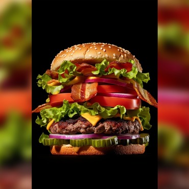 Burger Grilled Illustrations Templates 413593