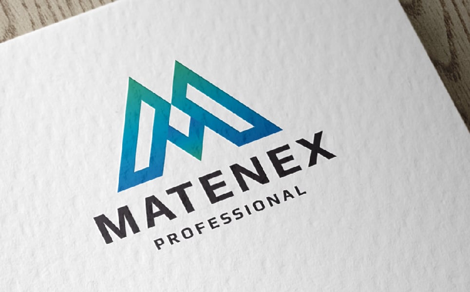 Matenex Letter M Professional Logo
