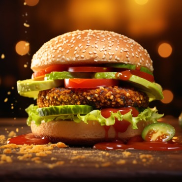 Burger Grilled Illustrations Templates 413616
