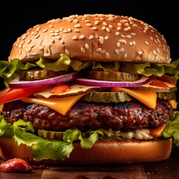 Burger Grilled Illustrations Templates 413625