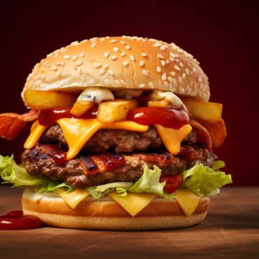 Burger Grilled Illustrations Templates 413626