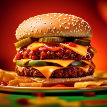 Burger Grilled Illustrations Templates 413631