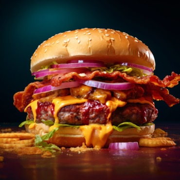 Burger Grilled Illustrations Templates 413633