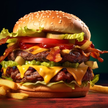 Burger Grilled Illustrations Templates 413634