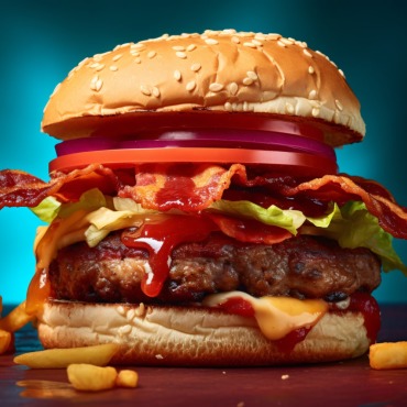 Burger Grilled Illustrations Templates 413637