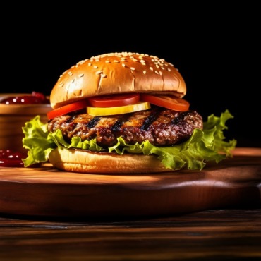 Burger Grilled Illustrations Templates 413641