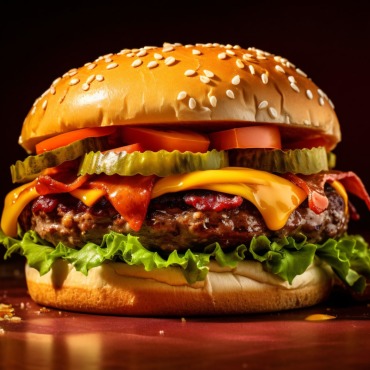 Burger Grilled Illustrations Templates 413646
