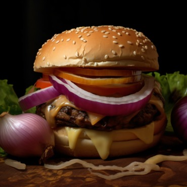 Burger Grilled Illustrations Templates 413649