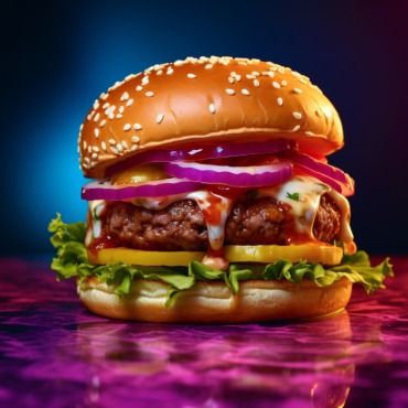 Burger Grilled Illustrations Templates 413650