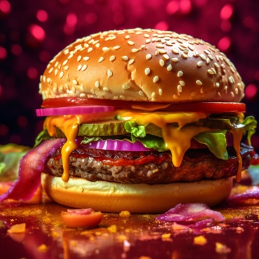 Burger Grilled Illustrations Templates 413653