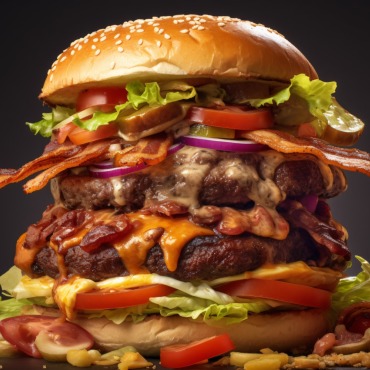 Burger Grilled Illustrations Templates 413656