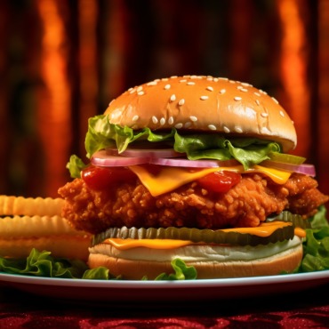 Burger Grilled Illustrations Templates 413657