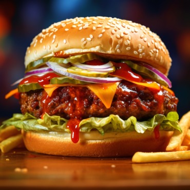 Burger Grilled Illustrations Templates 413658