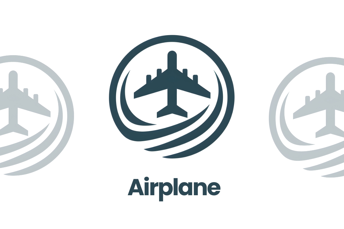 Airplane Modern Vector Logo