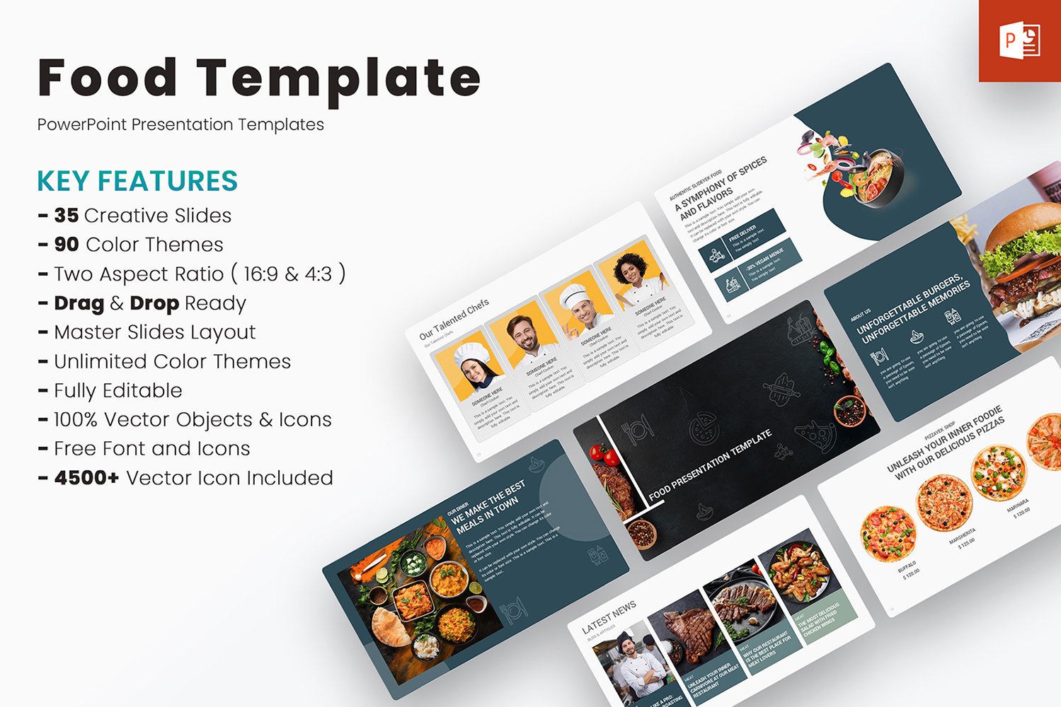 Food PowerPoint Presentation Templates Designs