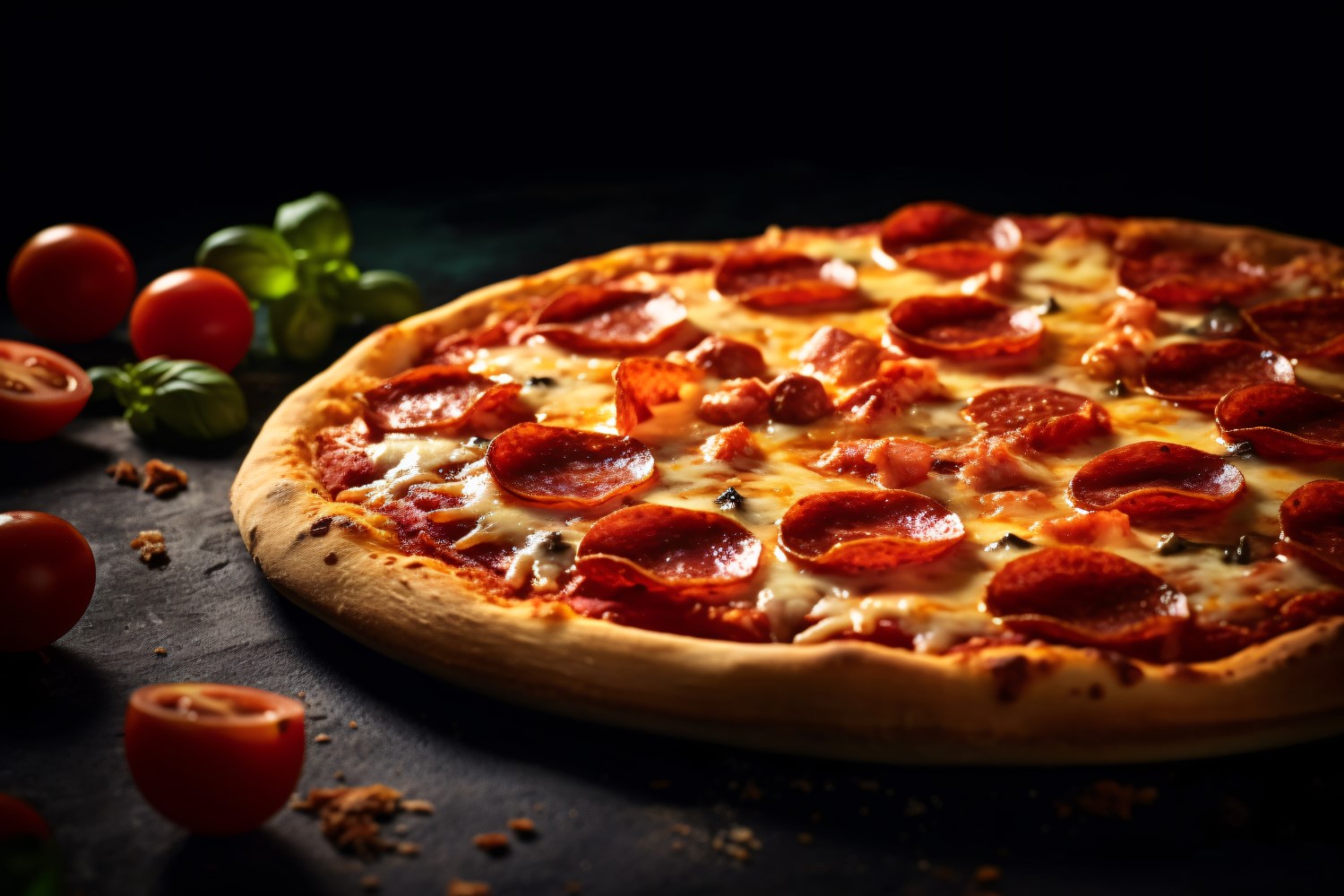 Concept Pizzerias With Delicious Taste Pepperoni Pizza 20