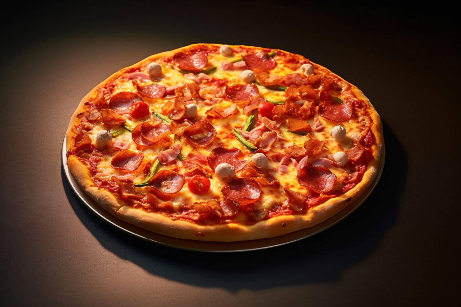 Concept Pizzerias With Delicious Taste Pepperoni Pizza 26