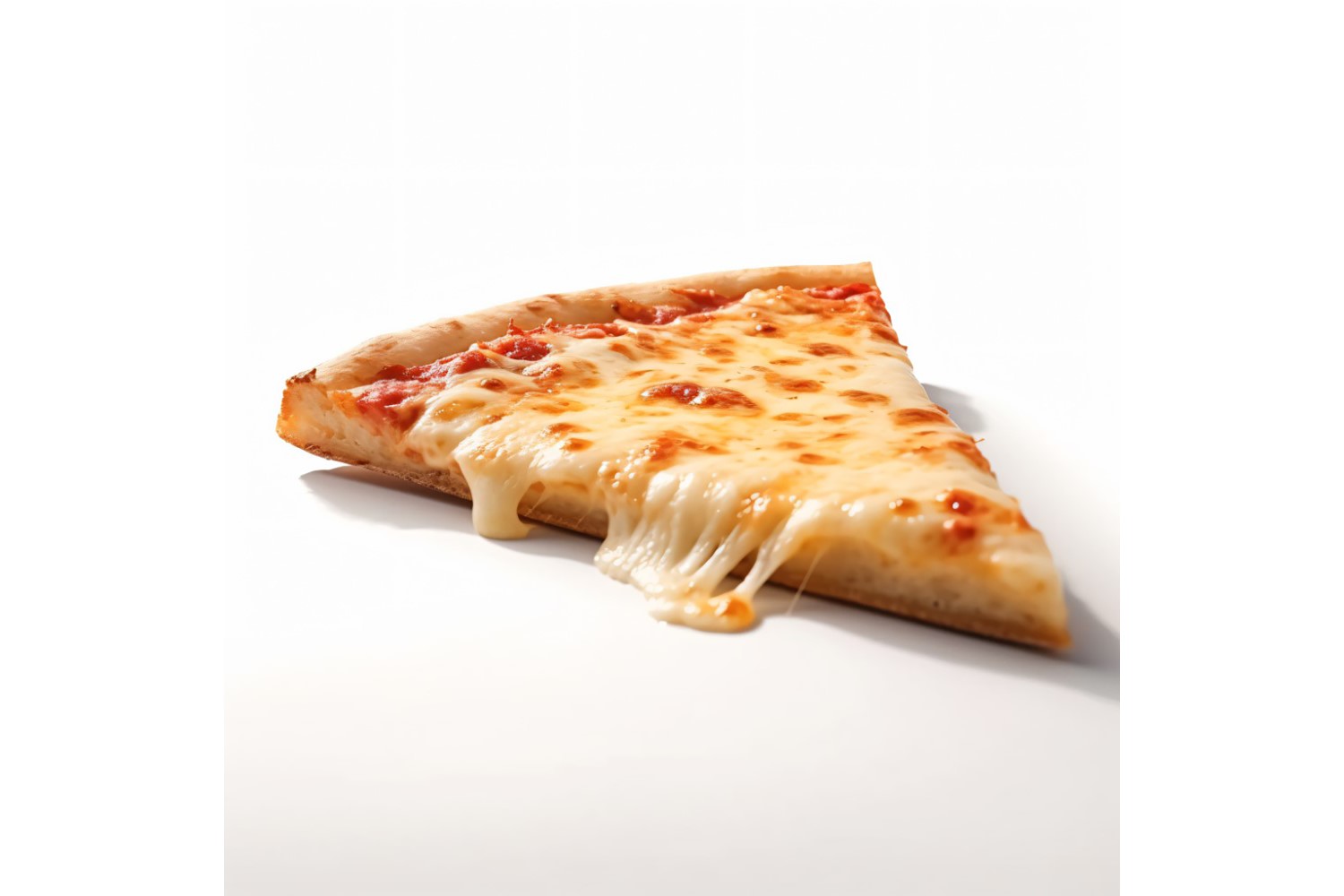 A slice of pizza with cheese dripping off it 25