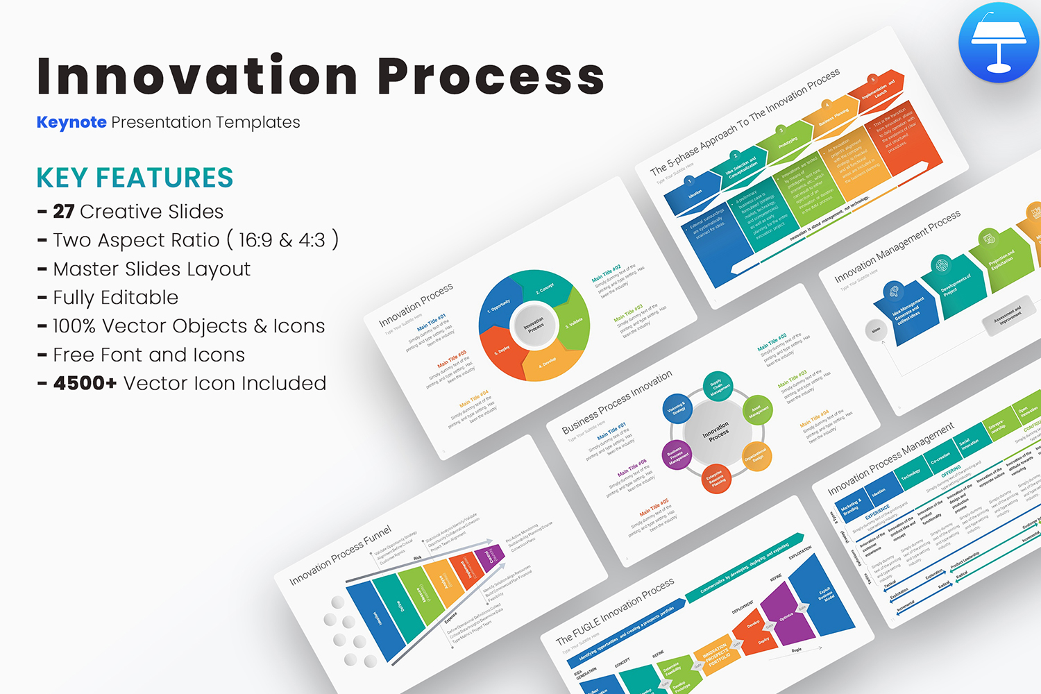 Innovation Process Keynote Templates
