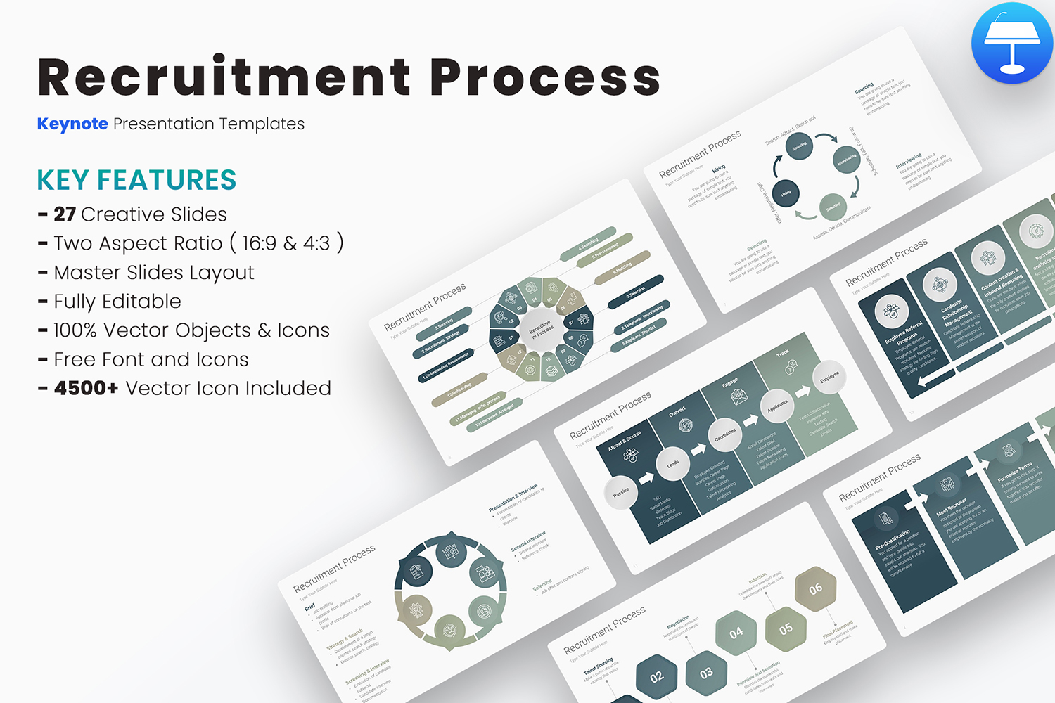 Recruitment Process Keynote Templates