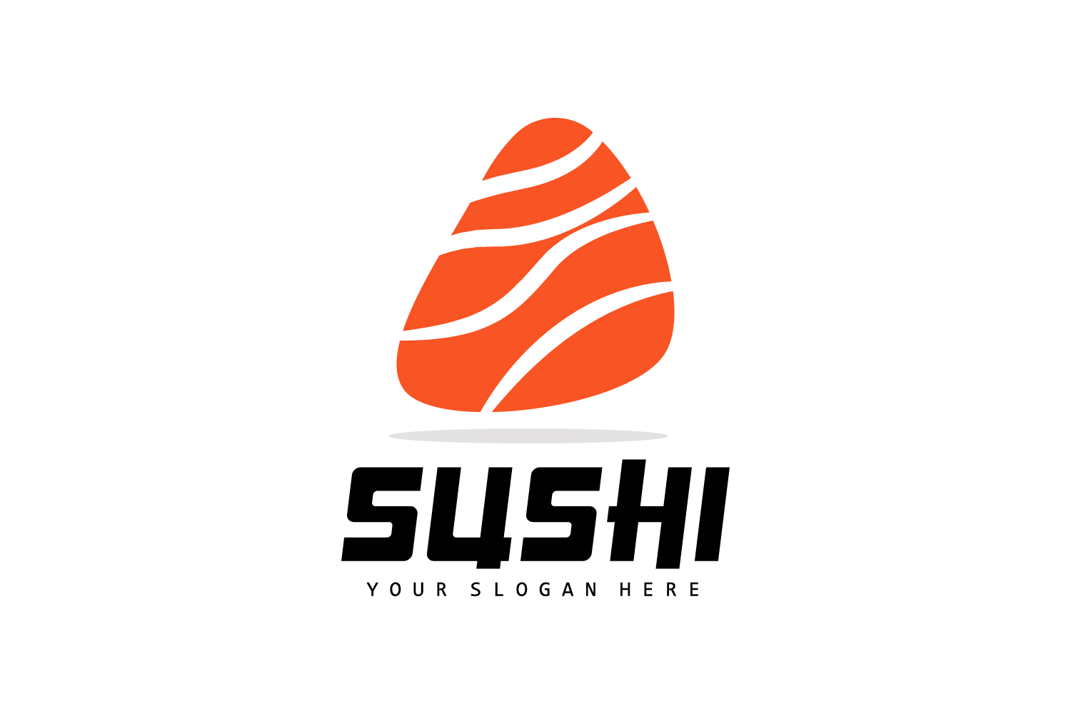 Sushi logo simple design sushi japaneseV3