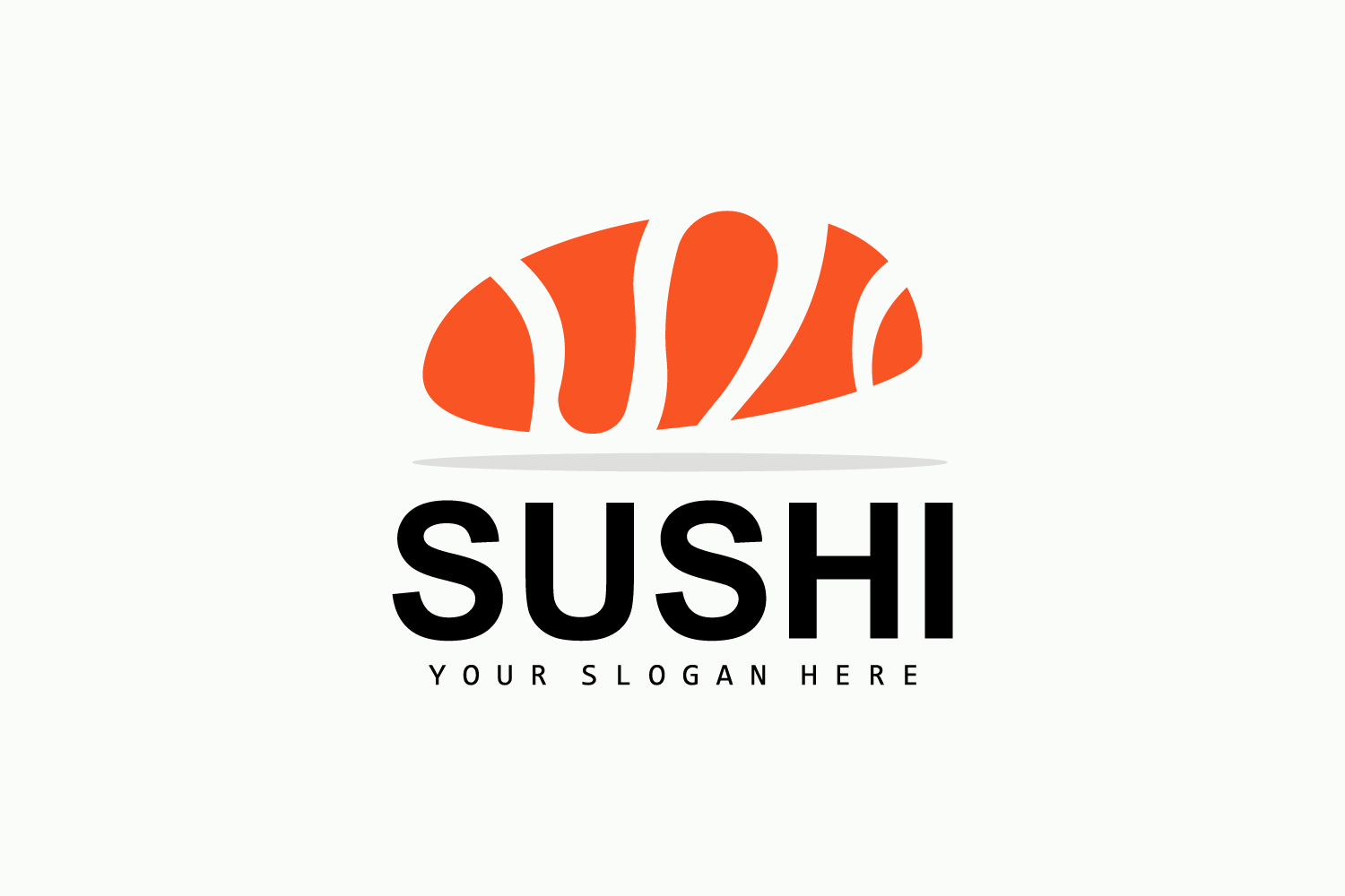 Sushi logo simple design sushi japaneseV4