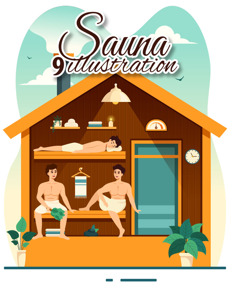 9 Sauna and Steam Room Illustration