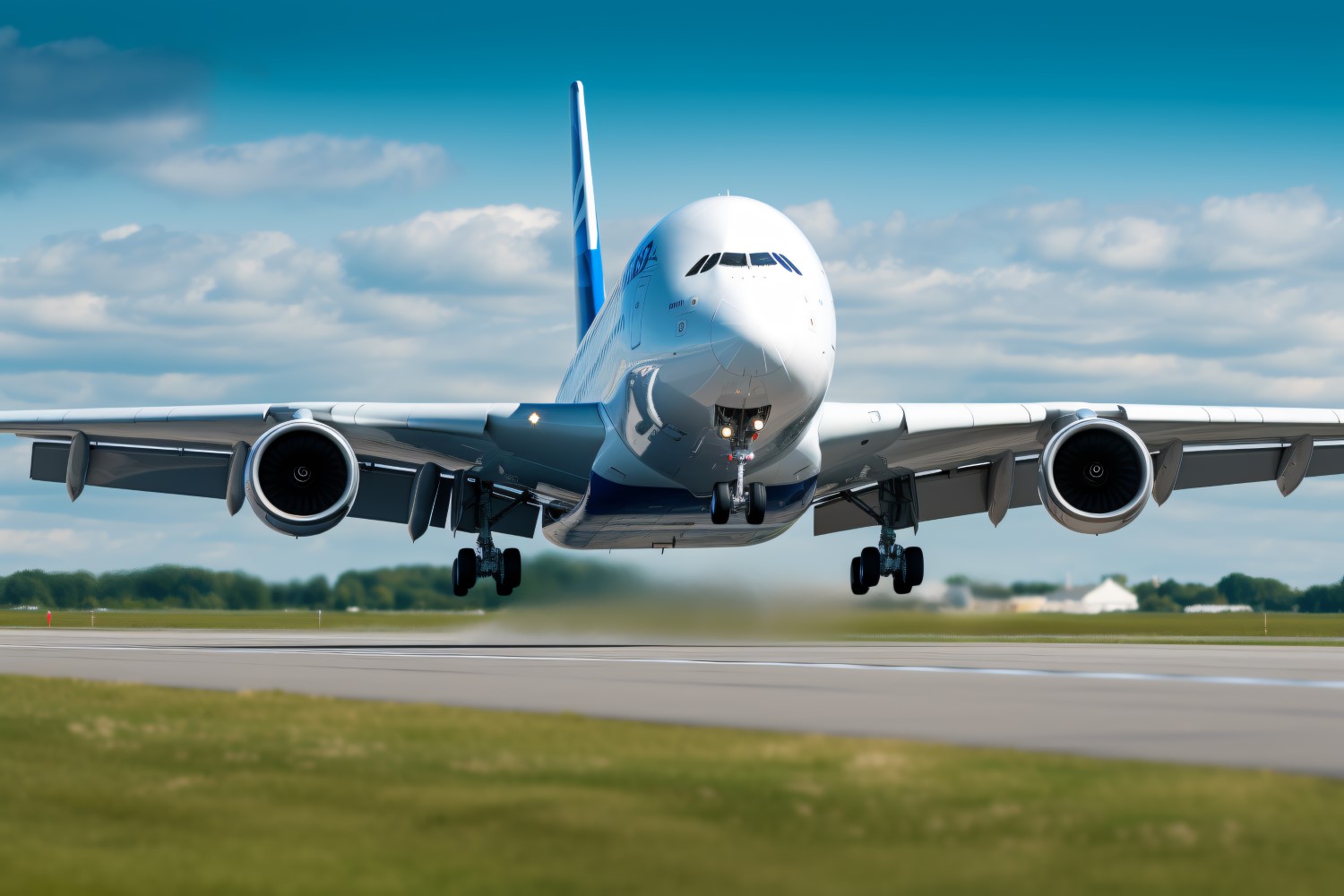 Commercial Airbus Charter Airline front view Photography 81