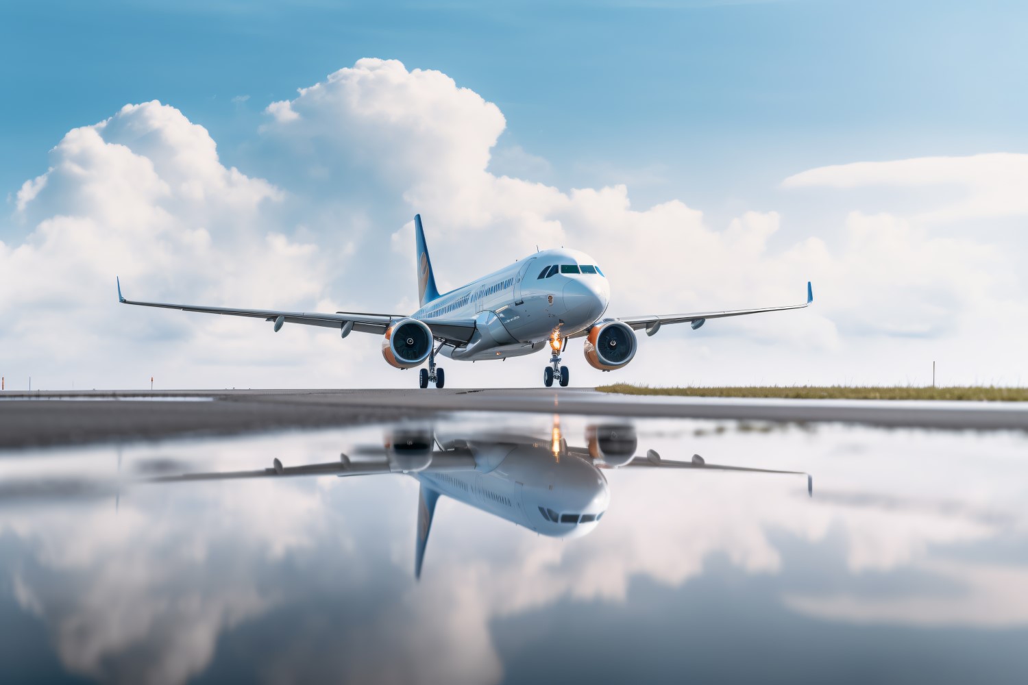 Commercial Airbus Charter Airline front view Photography 85