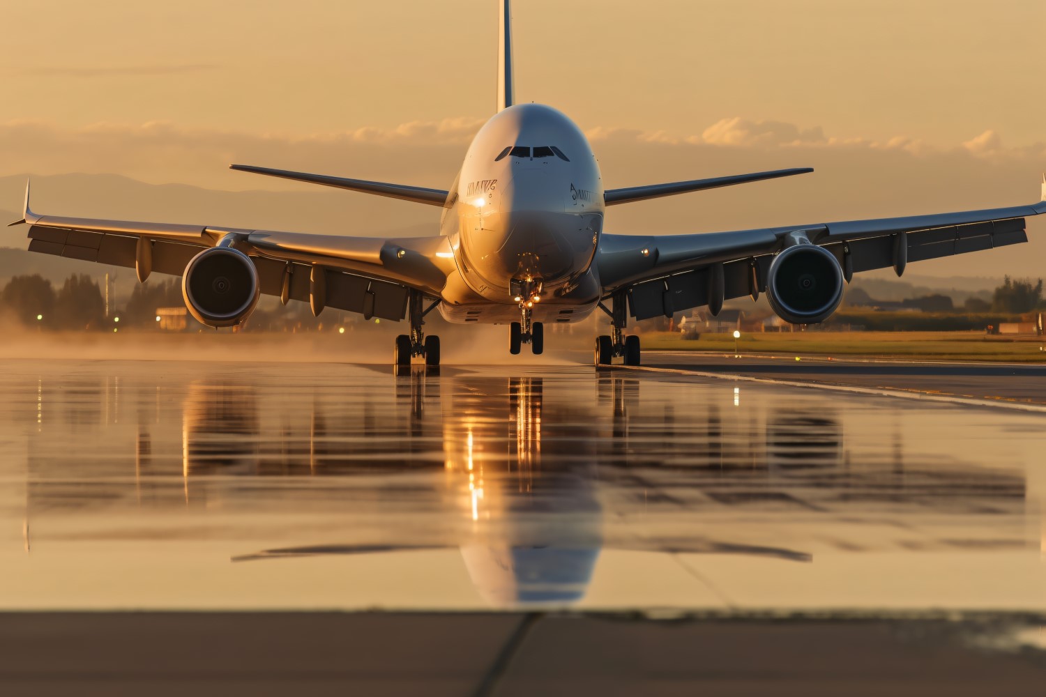 Commercial Airbus Charter Airline front view Photography 97