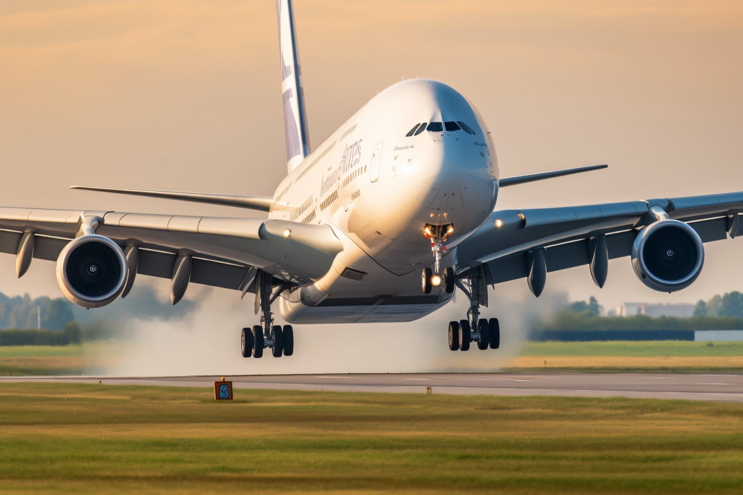 Commercial Airbus Charter Airline front view Photography 98