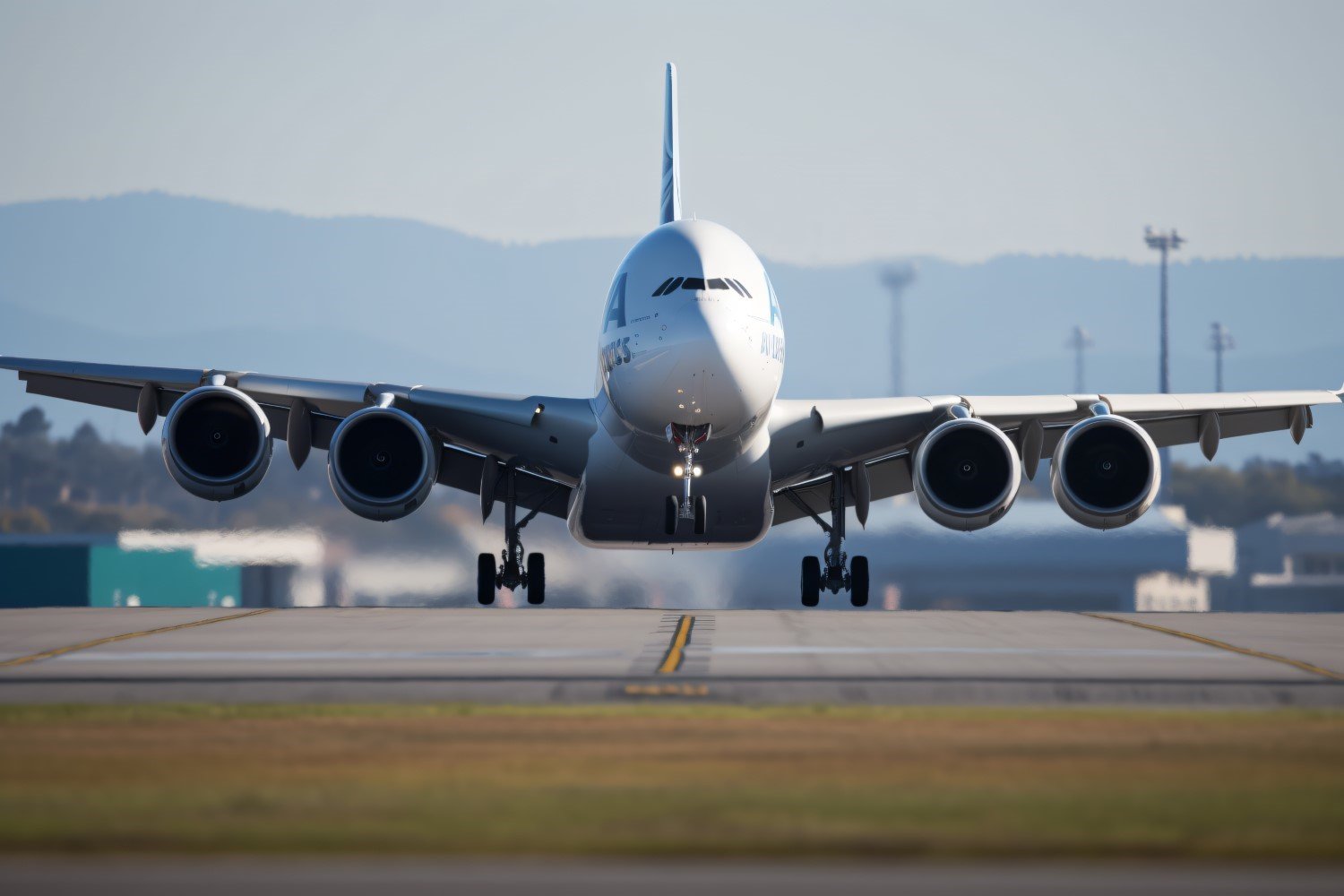 Commercial Airbus Charter Airline front view Photography 152