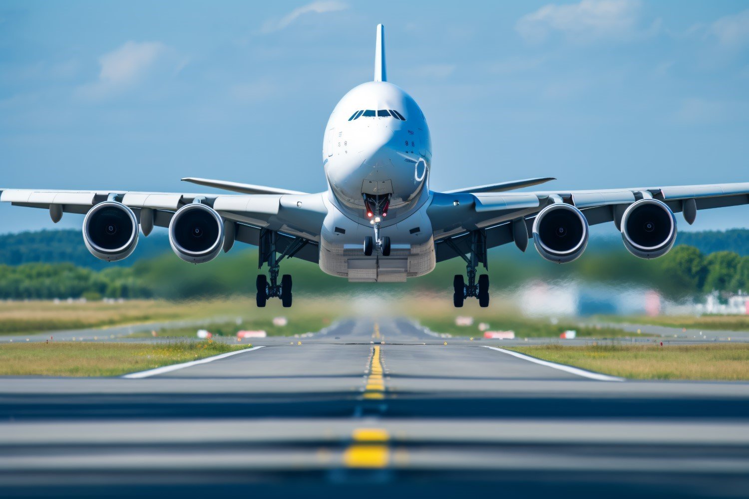 Commercial Airbus Charter Airline front view Photography 157