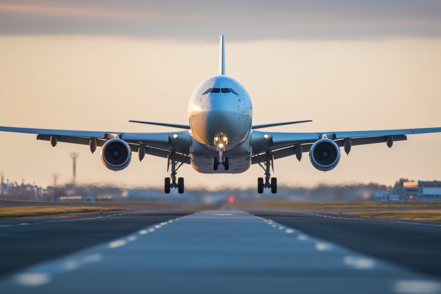 Commercial Airbus Charter Airline front view Photography 160